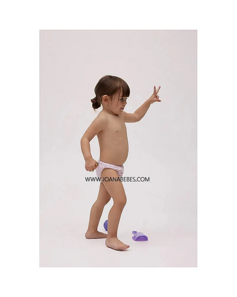 YSABEL MORA Bañador culetín antifugas bebé cuadro vichy rosa
