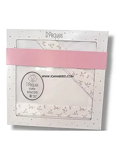 Juego sabanas CUNA RAMILLETES ROSA