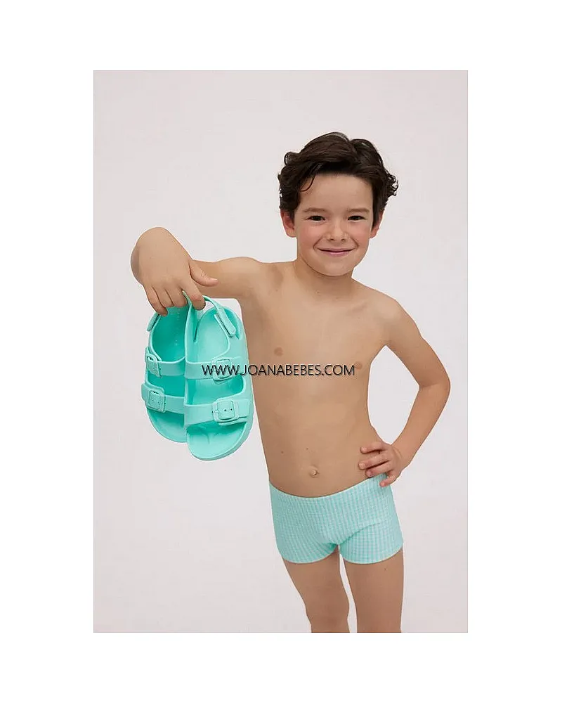 YSABEL MORA Bañador bóxer niño estampado vichy