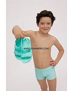 YSABEL MORA Bañador bóxer niño estampado vichy