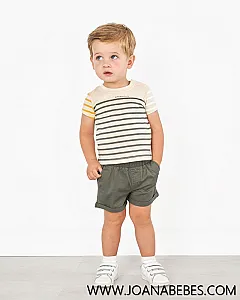 SPAGNOLO CAMISETA RAYAS Y BERMUDA 3656