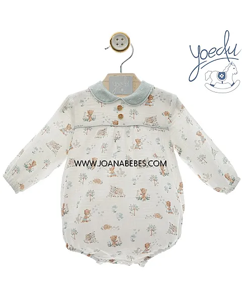 YOEDU PELELE ESTAMPADO VERDE EMPOLVADO