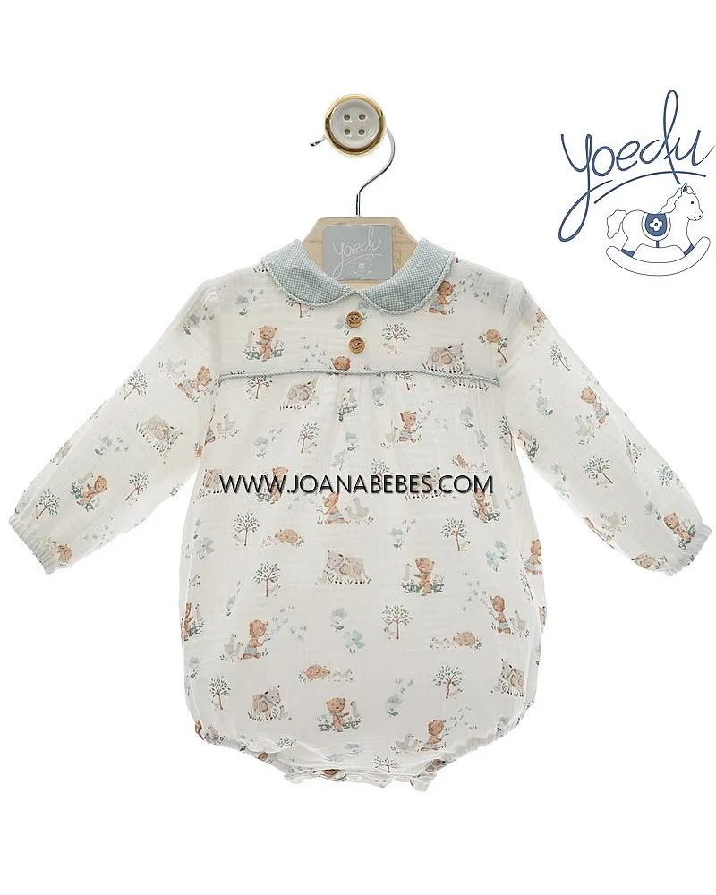 YOEDU PELELE ESTAMPADO VERDE EMPOLVADO