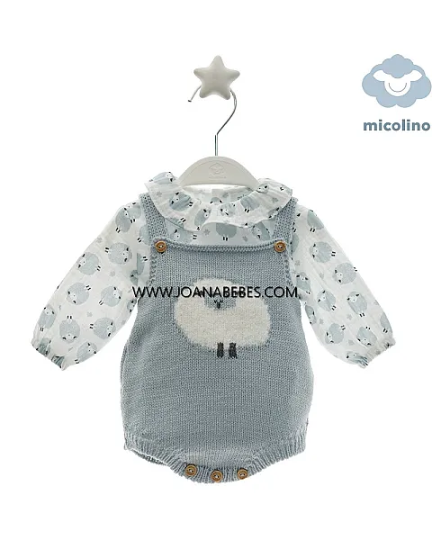 MICOLINO CONJUNTO 2 PIEZAS CELESTE CIELO