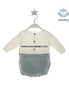 MICOLINO BODY PUNTO BICOLOR VERDE SEDA