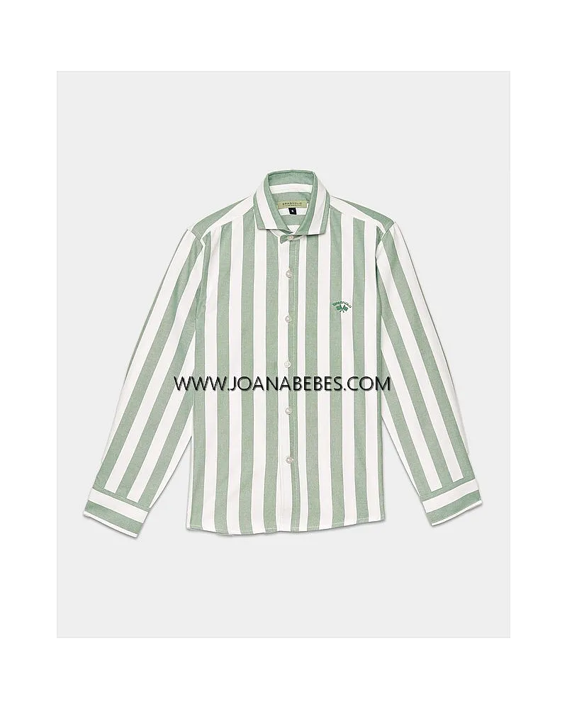 SPAGNOLO CAMISA CUTAWAY SB OXFORD LISTAS 4099