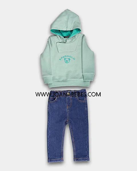 SPAGNOLO SUDADERA OSITO + PT VAQUERO 3794