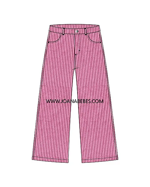 NATH PANTALON DE PANA ROSA EMPOLVADO KG09P7017
