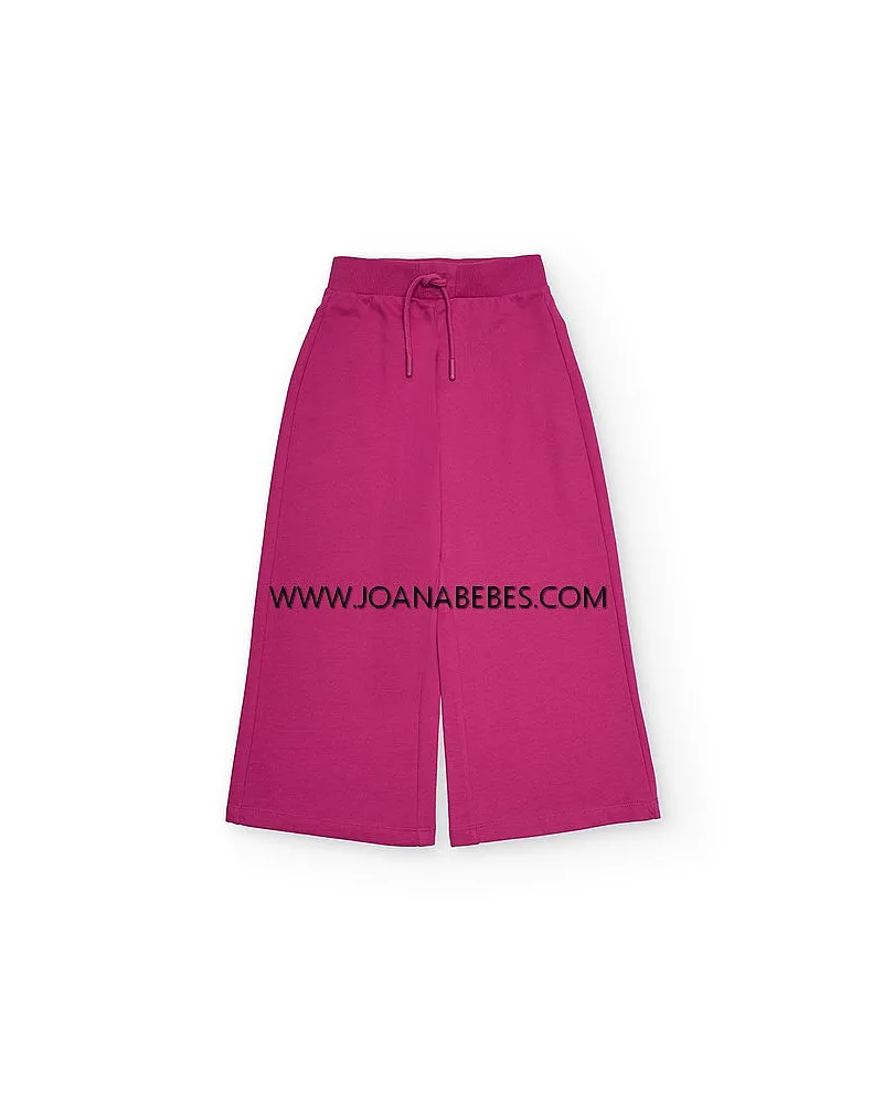 NATH KIDS PANTALON PALAZO DE PUNTO FUCSIA
