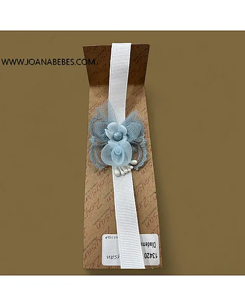 DIADEMA PARA BEBE CELESTE