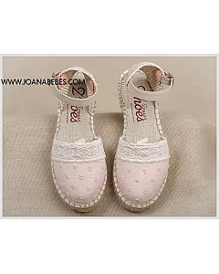 ZOYSAN VALENCIANA VULCANIZADA PLUMETI CON PUNTILLA ROSA