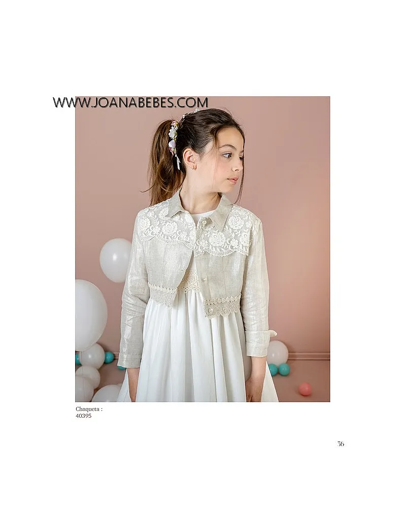 LILUS BOLERO LINO Y TUL BORDADO