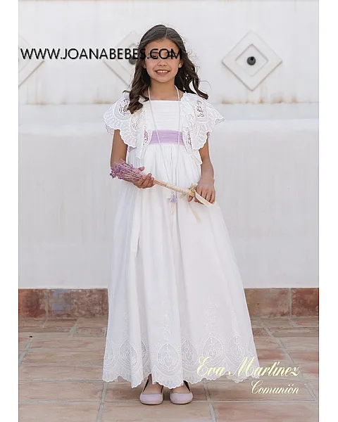 EVA MARTINEZ VESTIDO DE COMUNION LILA