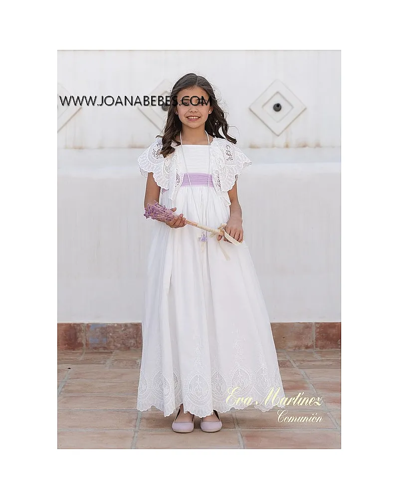 EVA MARTINEZ VESTIDO DE COMUNION LILA