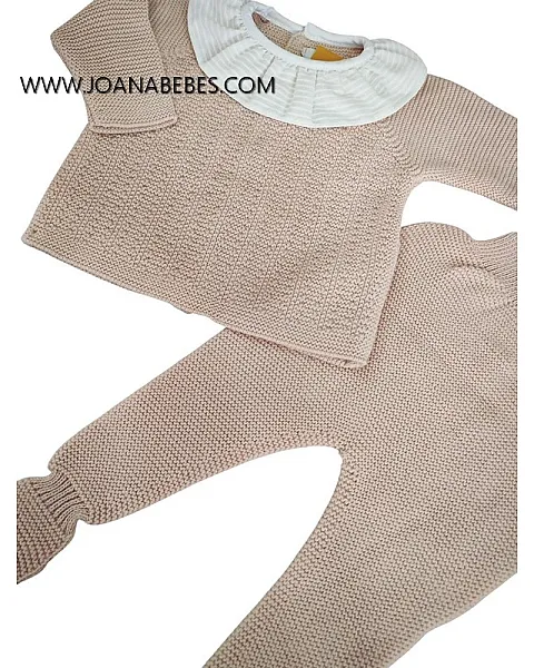 BABYDIF CONJUNTO POLAINA ROSADO