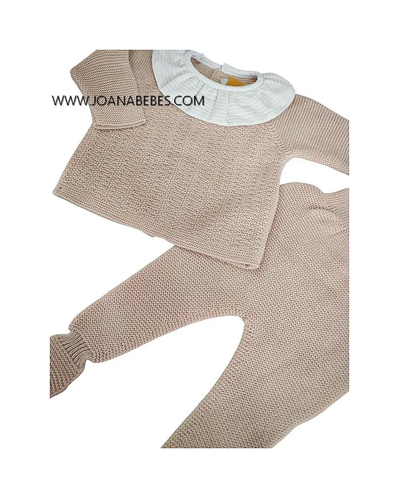 BABYDIF CONJUNTO POLAINA ROSADO