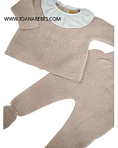 BABYDIF CONJUNTO POLAINA ROSADO