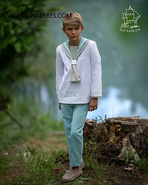 NAVY & BLUE MARINERO VERDE Y BLANCO