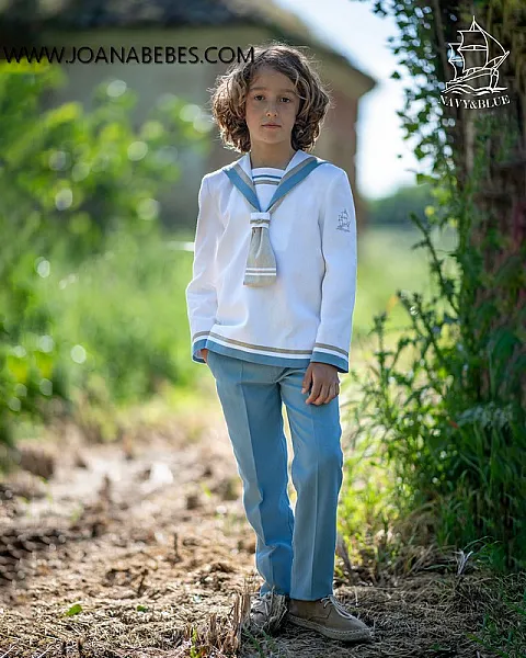 NAVY & BLUE MARINERO AZULON Y BLANCO