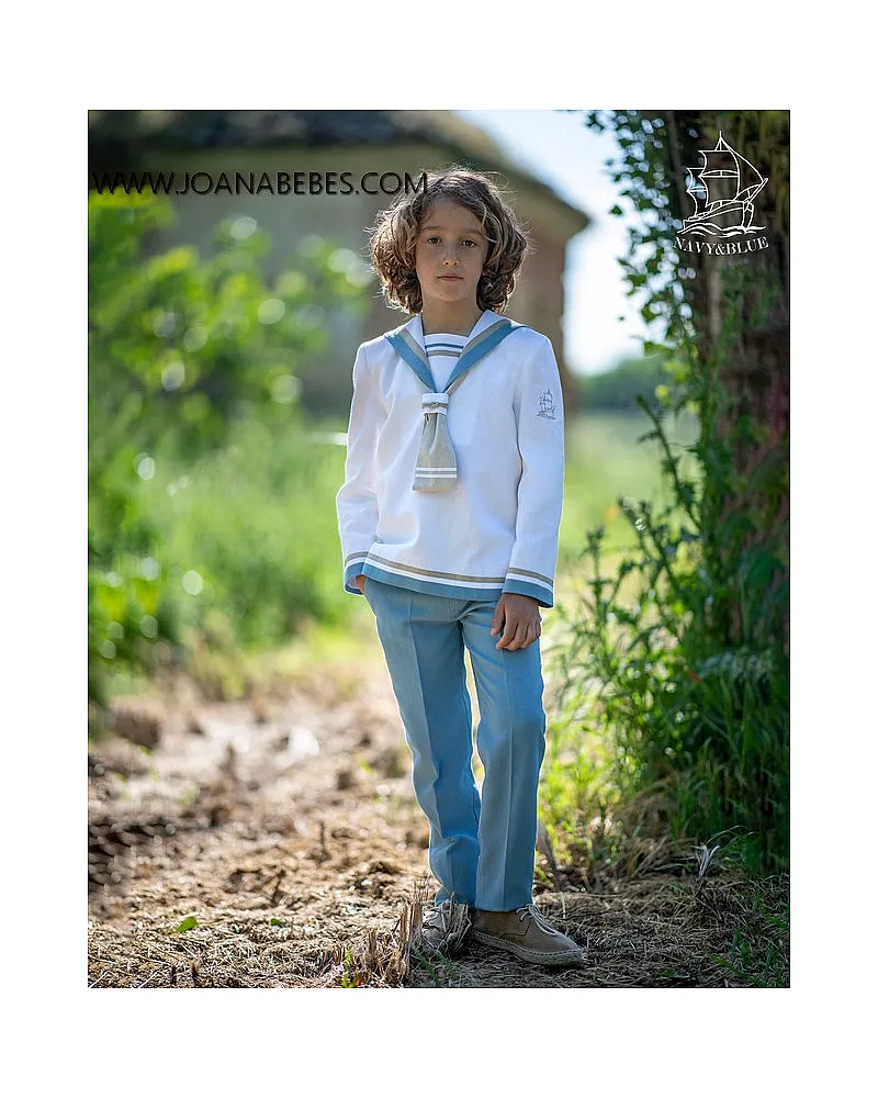 NAVY & BLUE MARINERO AZULON Y BLANCO