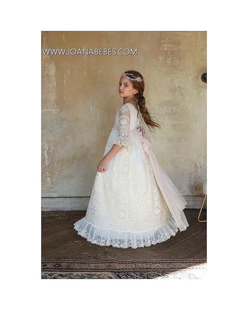 MON AIR VESTIDO COMUNION POEMA ROSA