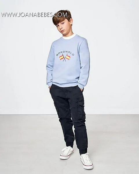 SUDADERA LOGO BANDERA SPAGNOLO