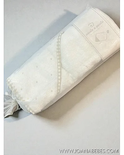 Capa de baño con manopla pasito a pasito