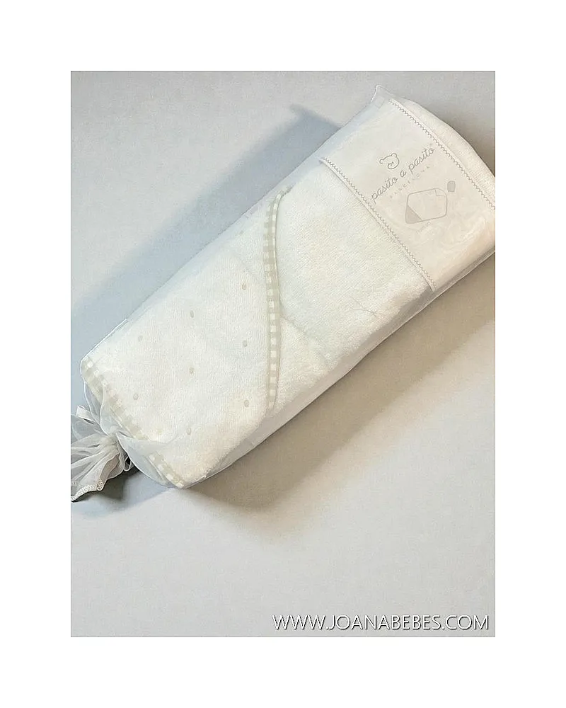 Capa de baño con manopla pasito a pasito