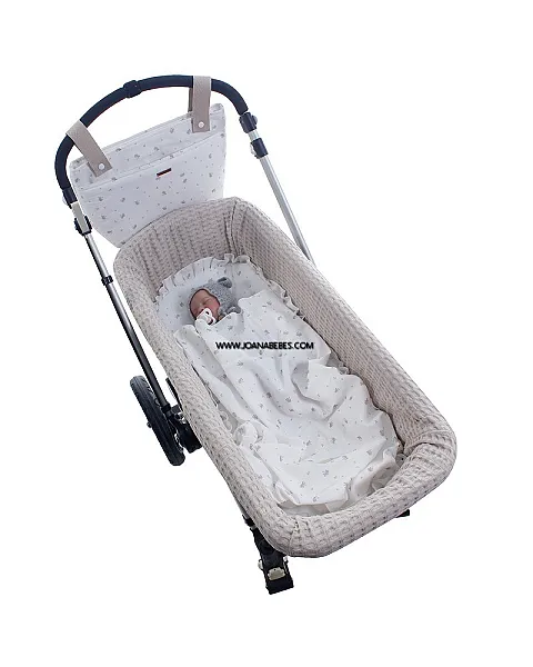 UZTURRE KIT BASE CAPAZO CON VOLANTE Y MUSELINA CLEA PIEDRA