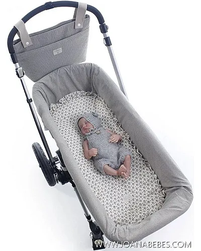 UZTURRE KIT BASE CAPAZO CON VOLANTE Y MUSELINA FLORA MENTA